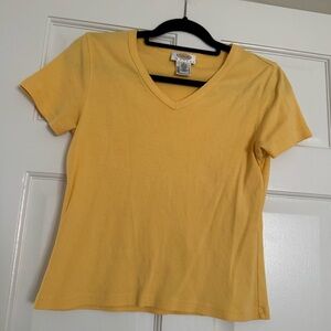 Talbots Sunny Yellow V-Neck Top